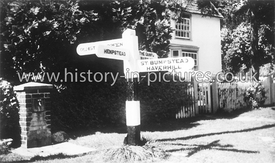 The Signpost, Helions Bumpstead, Essex. c.1950's